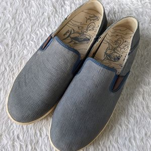 Olukai Kahu Kai Blue Slip Ons